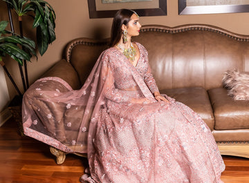 Peach Lehenga for Bridal