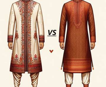 Understanding the Distinctions: Sherwani vs. Kurta