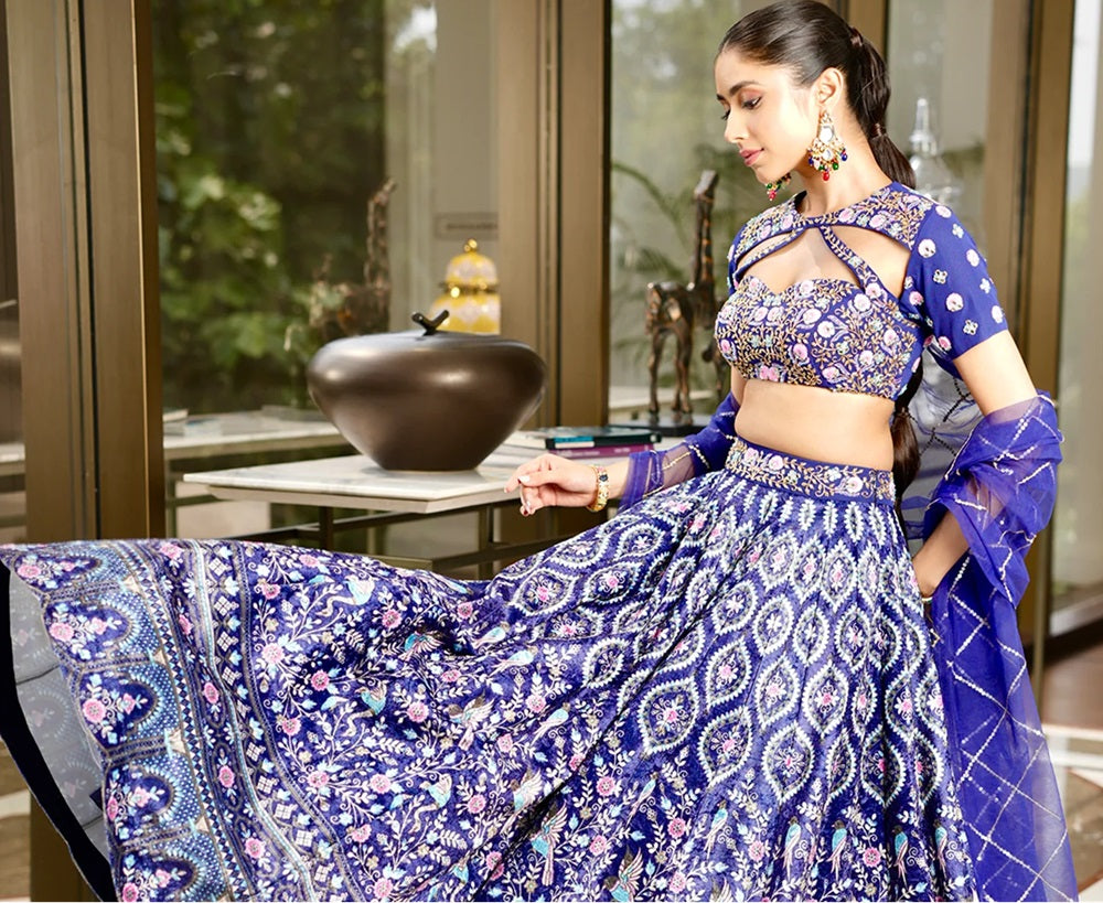 Trending Ways to Drape Lehenga Choli Dupatta