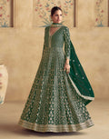 Emerald Enchantment Embroidered Top & Dupatta Set_3