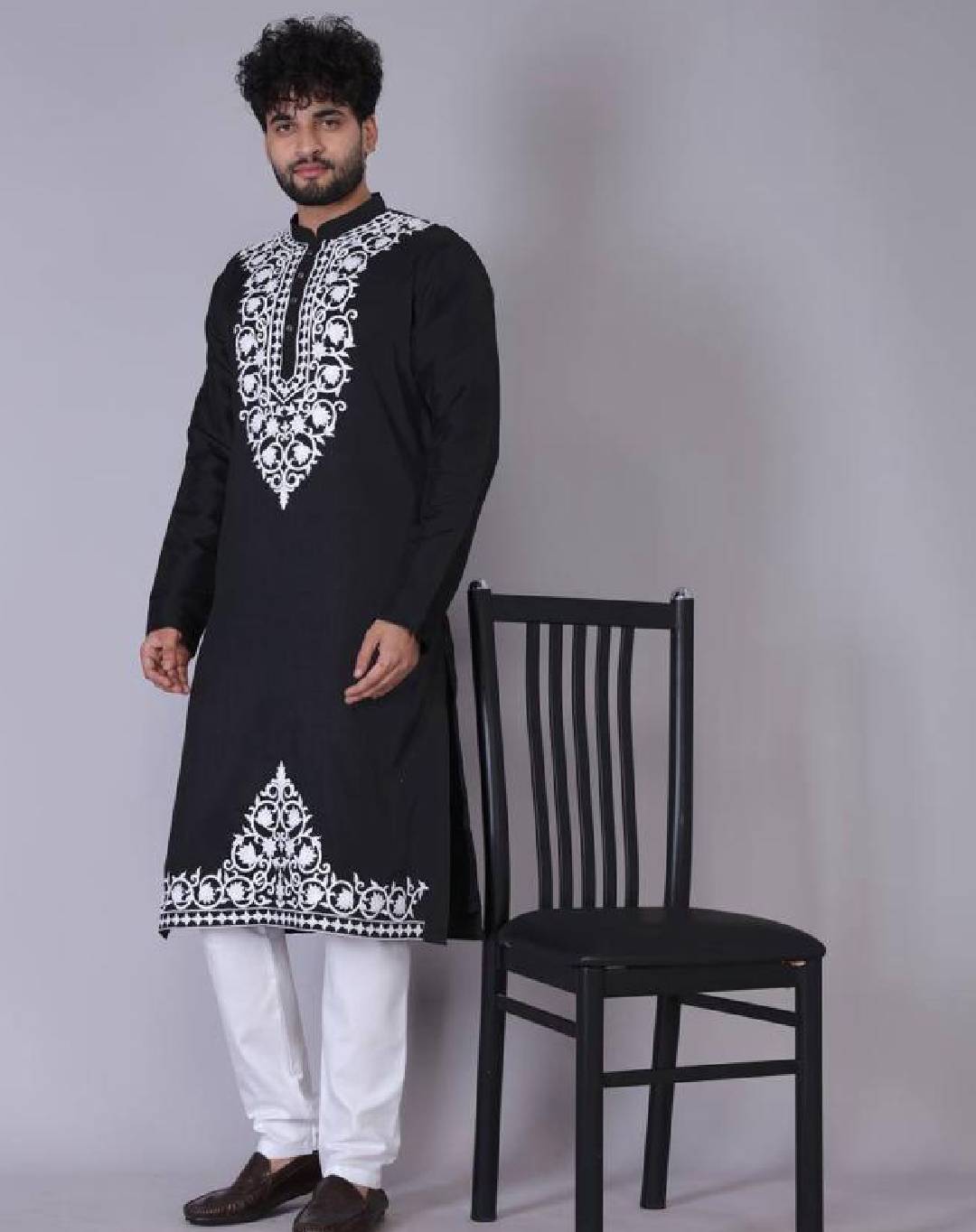 Handcrafted Embroidery Mens Kurta-Set_2