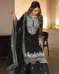 Handcrafted Embroidery Womens Sharara-Set_2