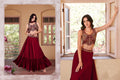 Maroon Embroidered Lehenga Choli - Rent_2