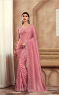 Sarvaratna Baby Pink Saree