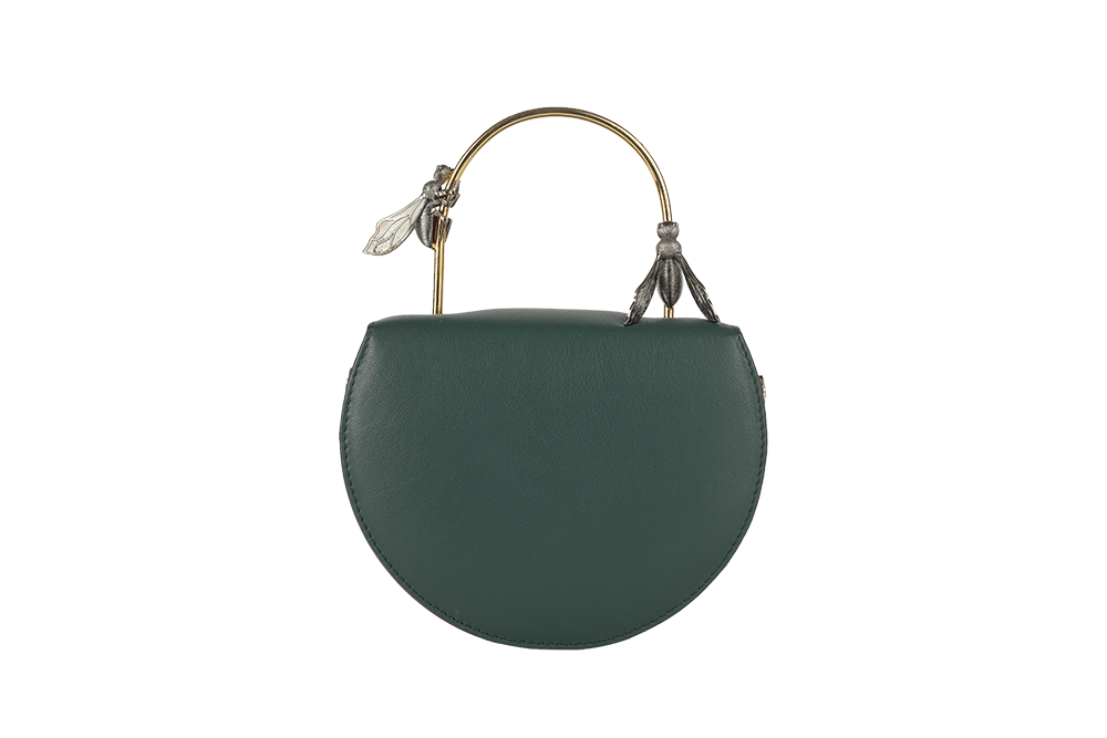 Emerald Drone / Tan Sting Strap-Clutch-Glamourental