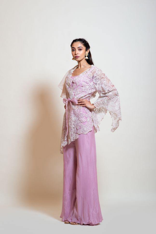 Lavender Sheer Jacket Set - Rent - Glamourental