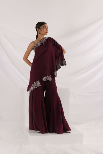 Smriti Apparel's Radiant plum co-ord set - Rent