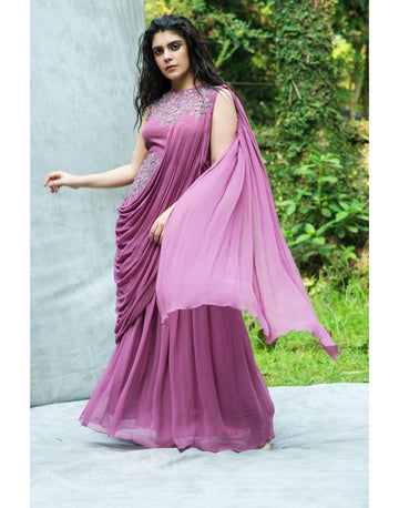 Rent Drape Saree Gown-Women-Glamourental