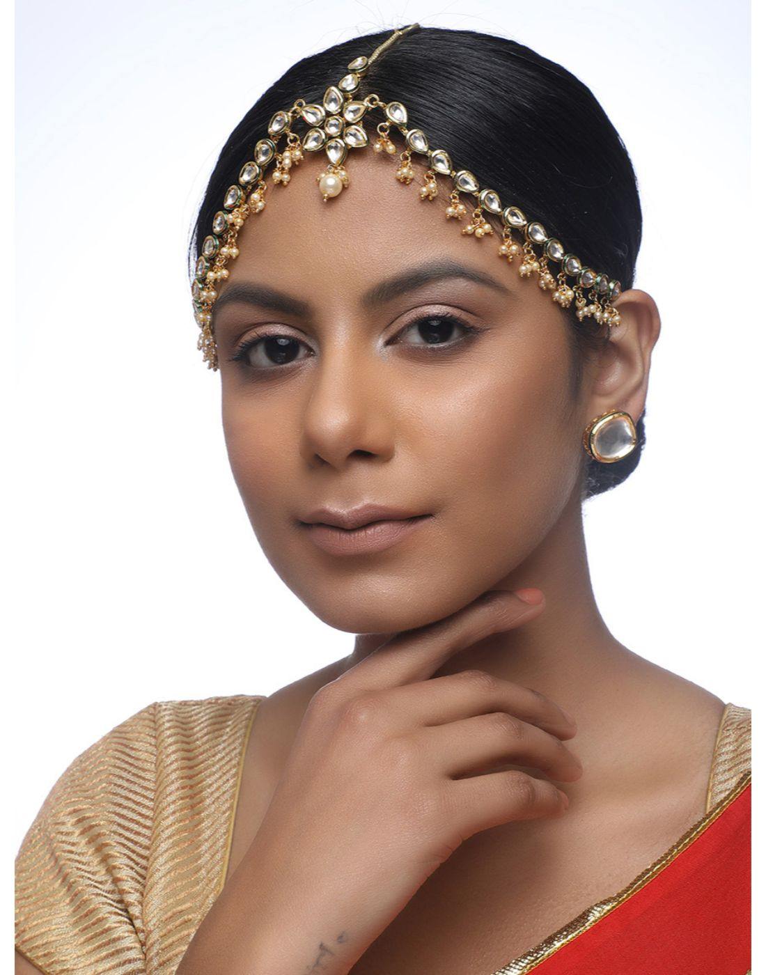 Kundan Maatha Patti-Accessories-Glamourental