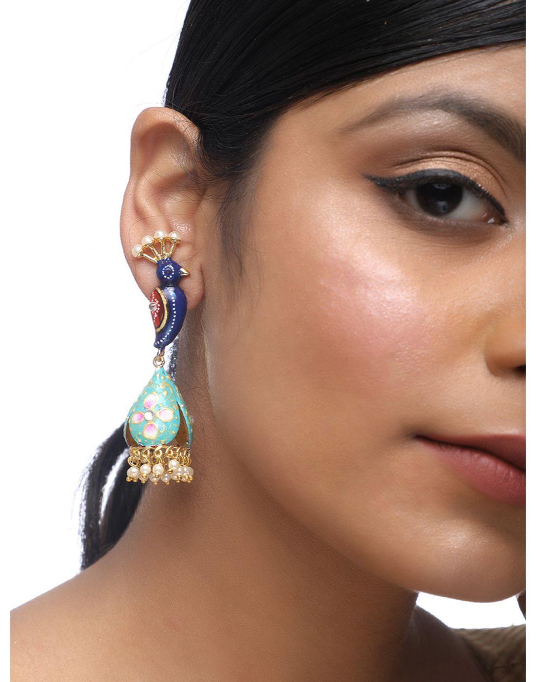 Peacock Earrings-Accessories-Glamourental