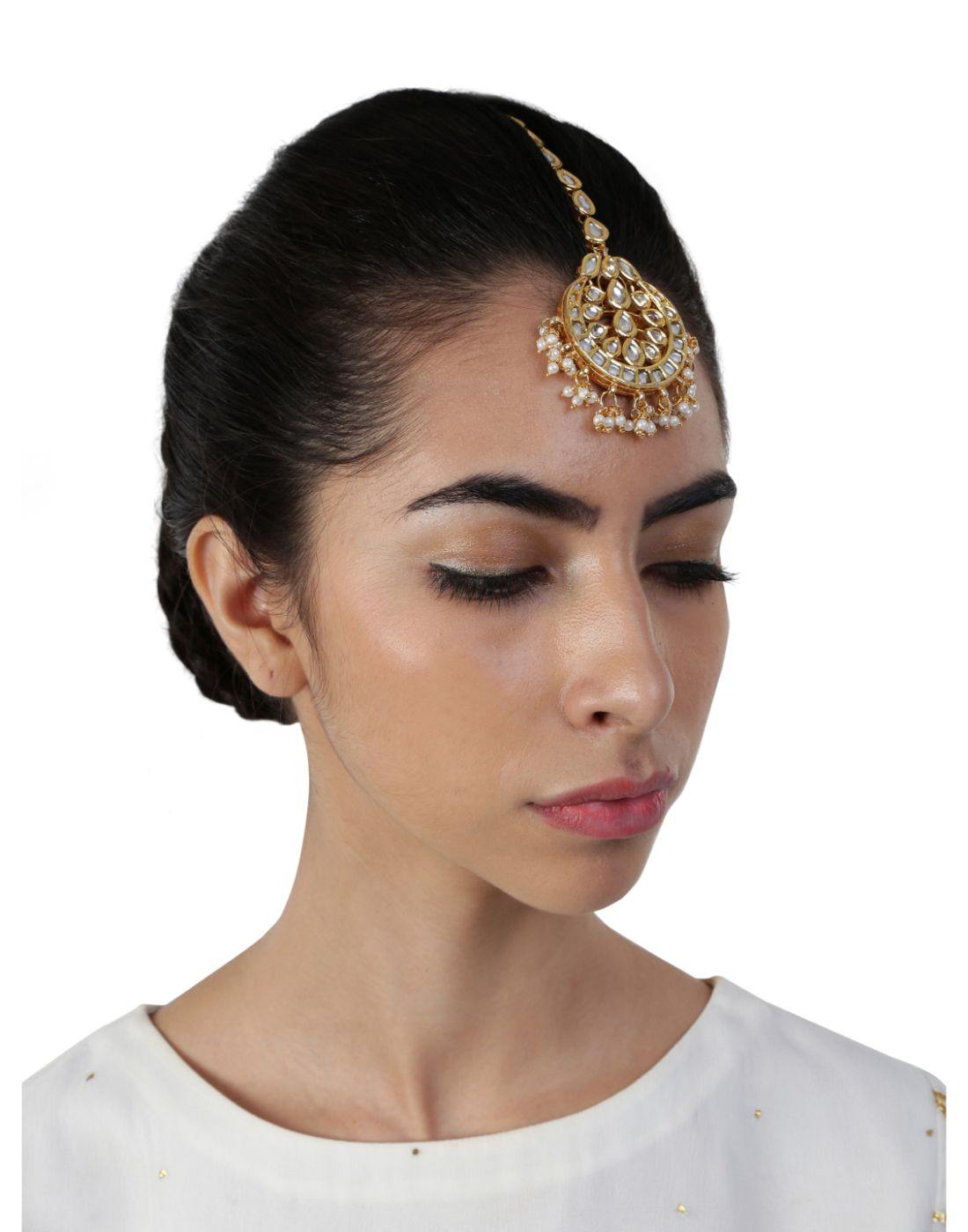 Kundan Teeka-Accessories-Glamourental