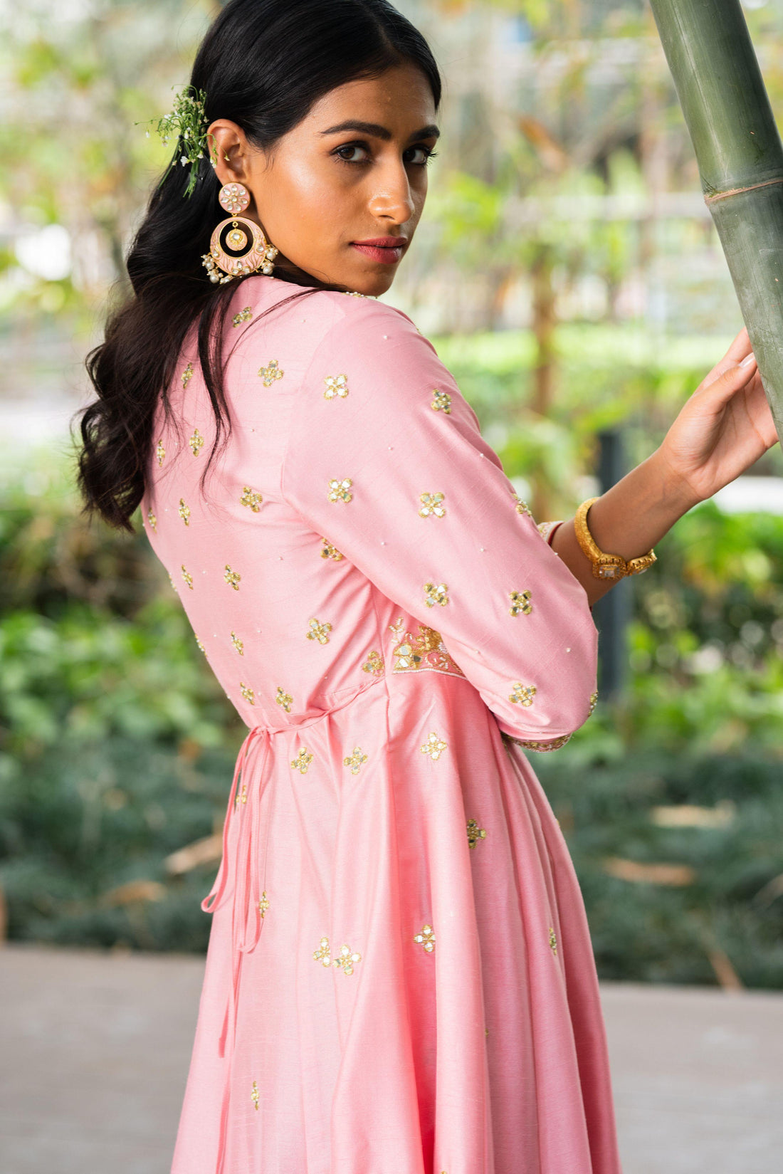 Rent Pink Saachi Wrap Dress - Glamourental